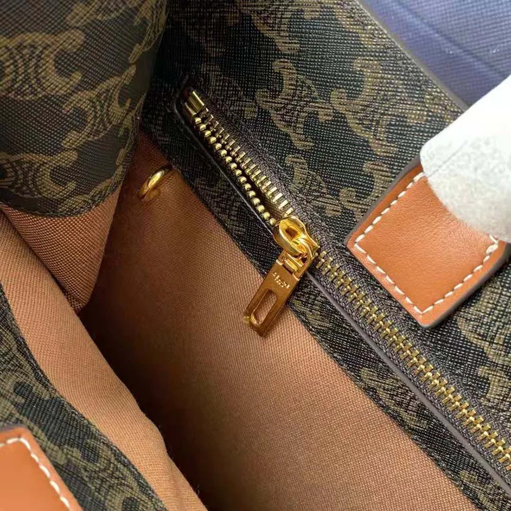 Celine Vertical Cabas in Triomphe Canvas for Women