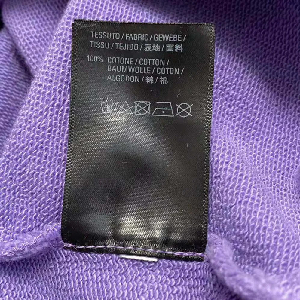 Balenciaga Caps Destroyed Hoodie in Purple for Women Balenciaga Caps Destroyed Hoodie in Purple for Women