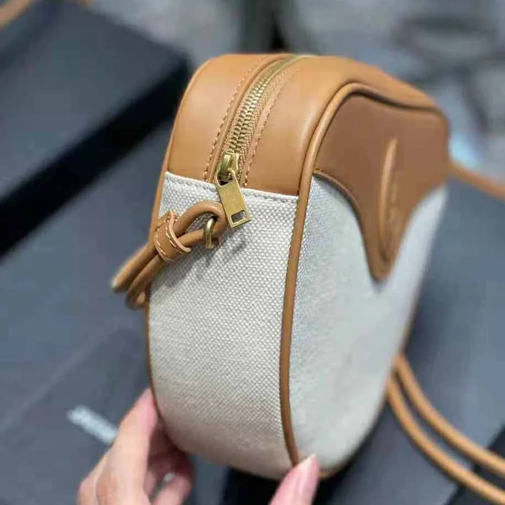 Saint Laurent YSL Monogramme Coeur Bag in Canvas and Vintage Leather for Women