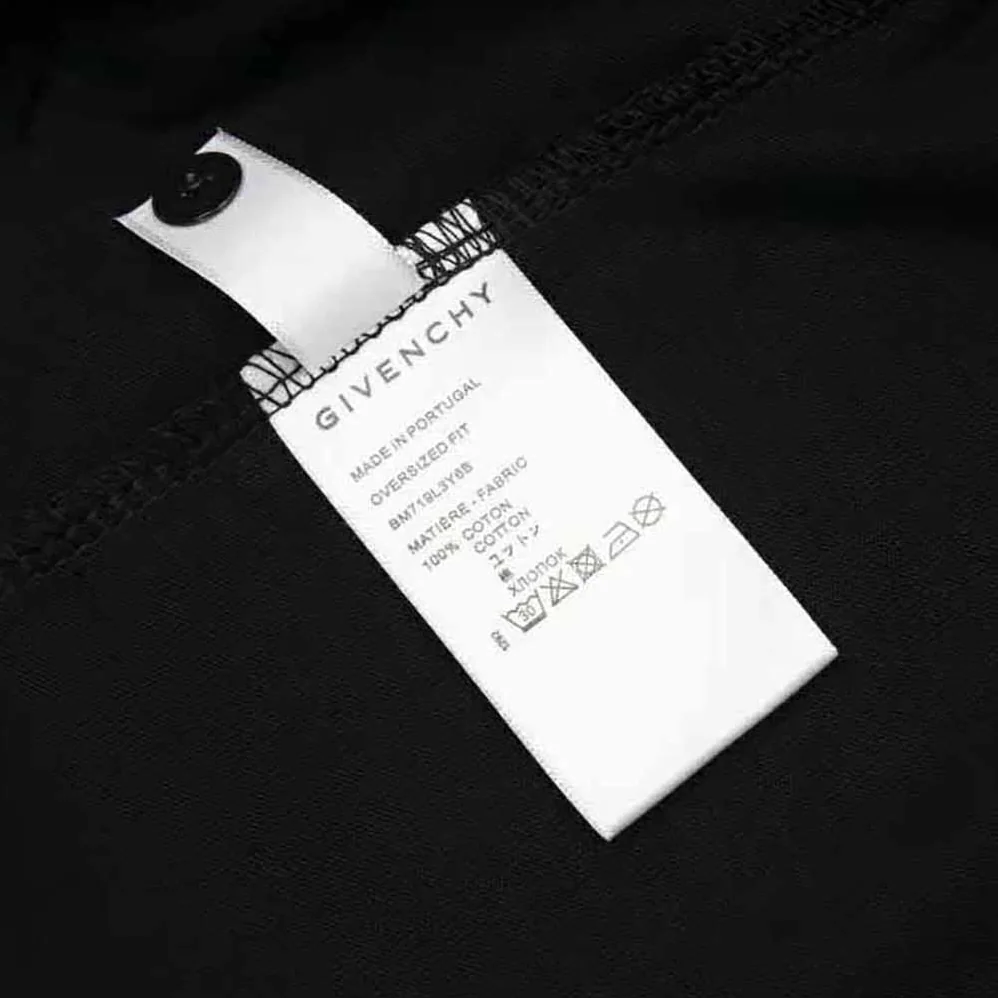 Givenchy Oversized T-shirt in Jersey with Ceramics Prints for Men in Black