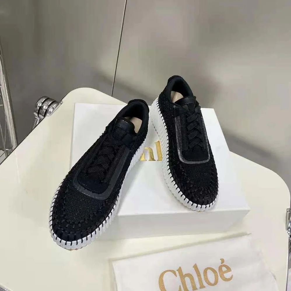 Chloe Nama Sneaker in Recycled Mesh for Women in Black Chloe Nama Sneaker in Recycled Mesh for Women in Black