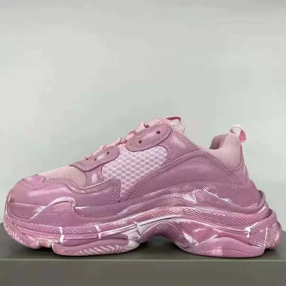 Balenciaga Triple S Faded Sneaker in Pink for Women