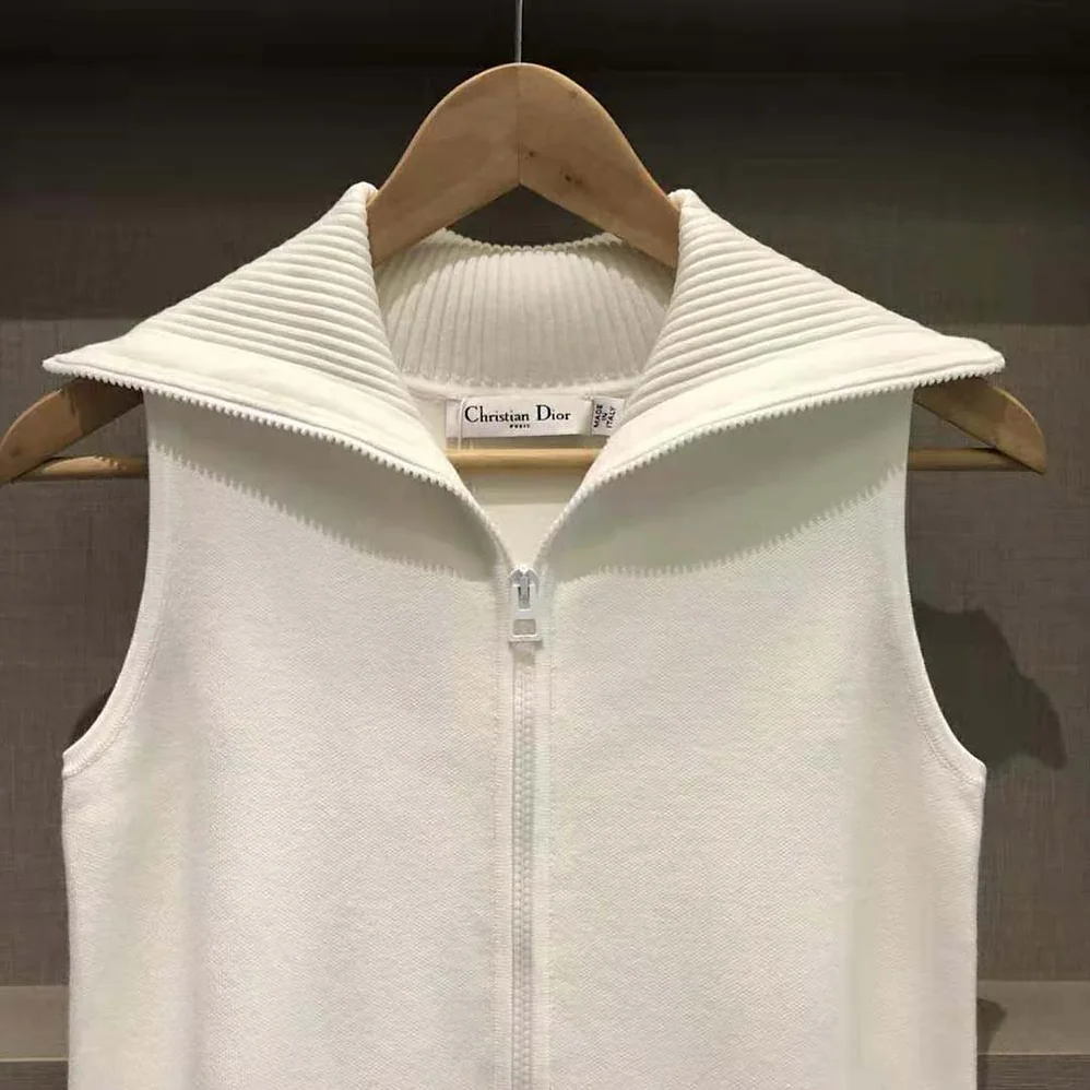 Dior Cropped Fitted Dress White Technical Stretch Pique for Women Dior Cropped Fitted Dress White Technical Stretch Pique for Women