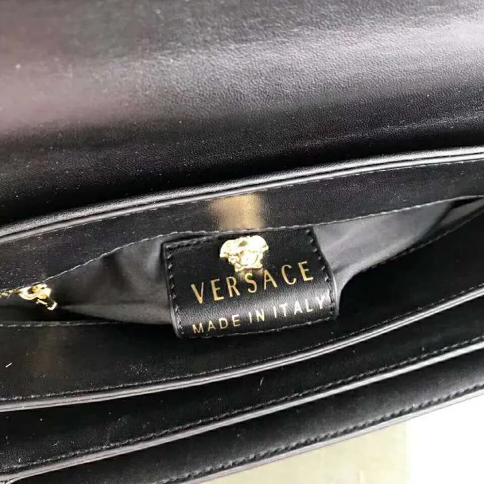 Versace Medusa Head Evening Clutch Bag for Women in Black