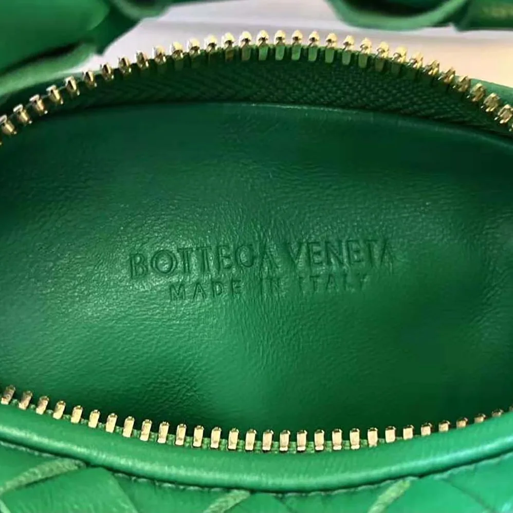 Bottega Veneta Candy Jodie Micro Intrecciato Leather Top Handle Bag for Women in Green Bottega Veneta Candy Jodie Micro Intrecciato Leather Top Handle Bag for Women in Green