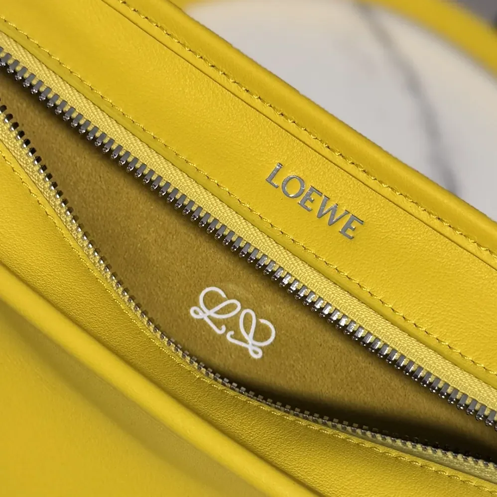 Loewe Small Amazona 180 Bag in Soft Calfskin for Women in Daisy Yellow