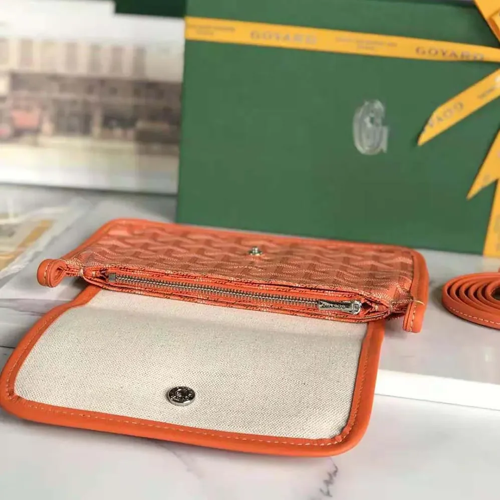 Goyard Plumet Pocket Wallet for Women in Orange