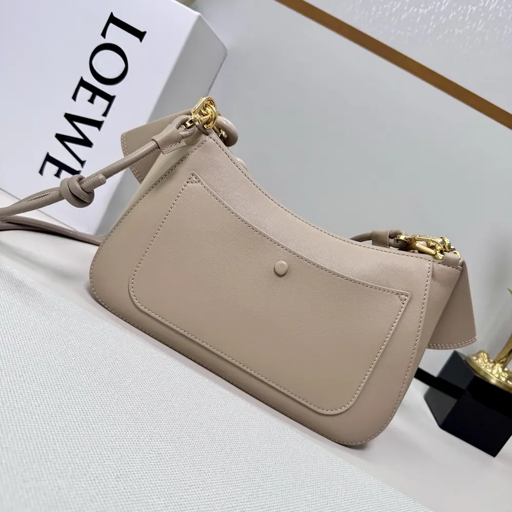 Loewe Medium Ola Bag in Smooth Calfskin for Women in Sandy Loewe Medium Ola Bag in Smooth Calfskin for Women in Sandy