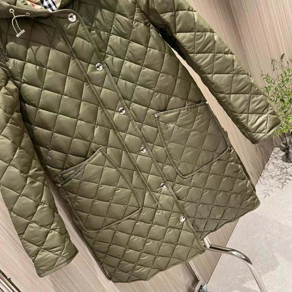 Burberry Quilted Nylon Hooded Coat for Women Burberry Quilted Nylon Hooded Coat for Women