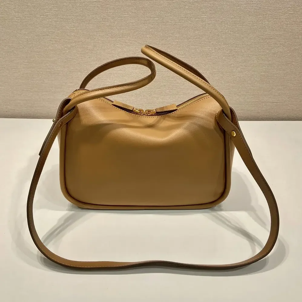 Prada Leather Handbag for Women in Brown
