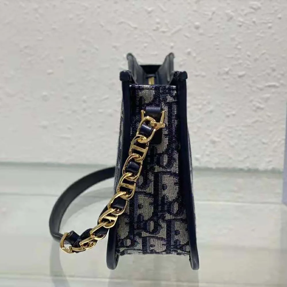 Dior CD Signature Hobo Mini Bag Blue Dior Oblique Jacquard for Women Dior CD Signature Hobo Mini Bag Blue Dior Oblique Jacquard for Women