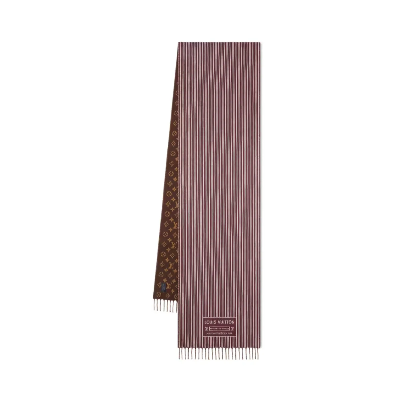 Louis Vuitton My Neverfull Scarf Brown in Burgundy /