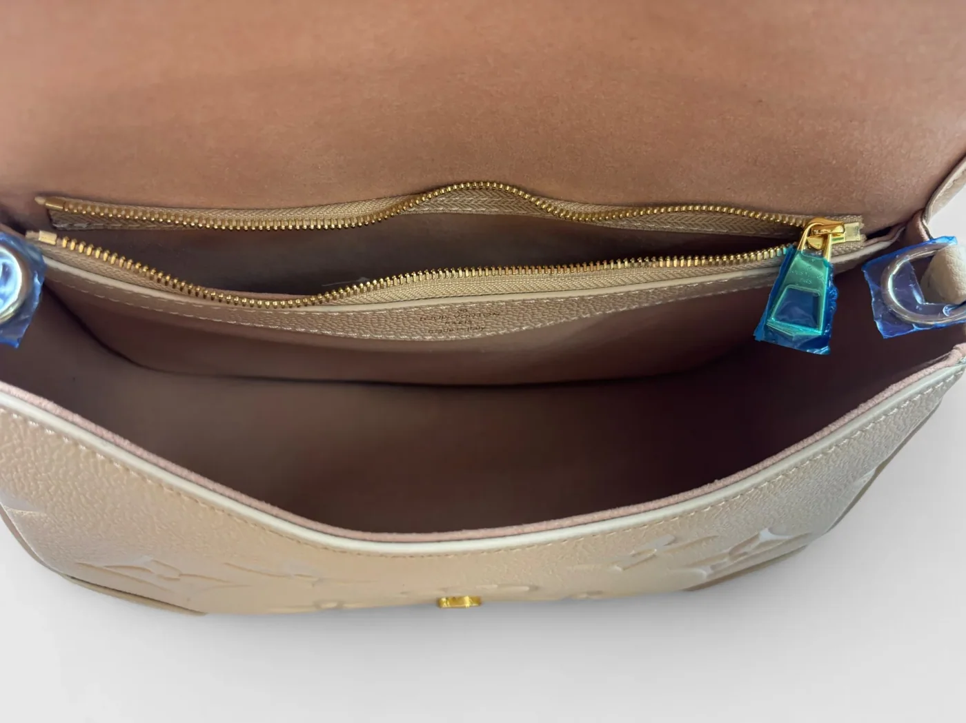 Louis Vuitton Diane Shoulder Bag in Blue Jean Gold Hardware