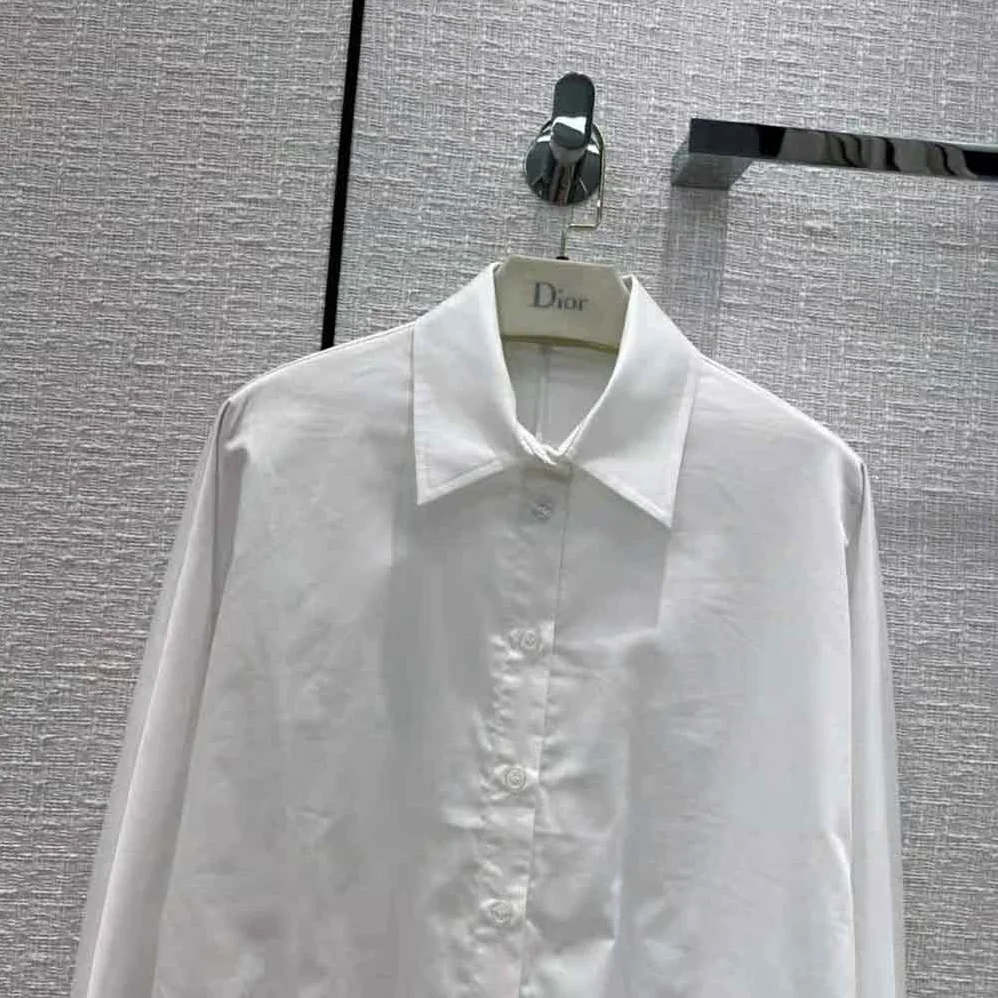Dior Blouse White Cotton Poplin for Women