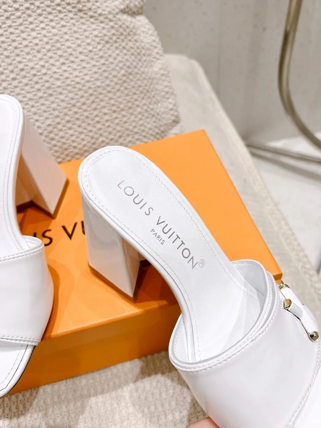 Louis Vuitton Shake Mule White Louis Vuitton Shake Mule White