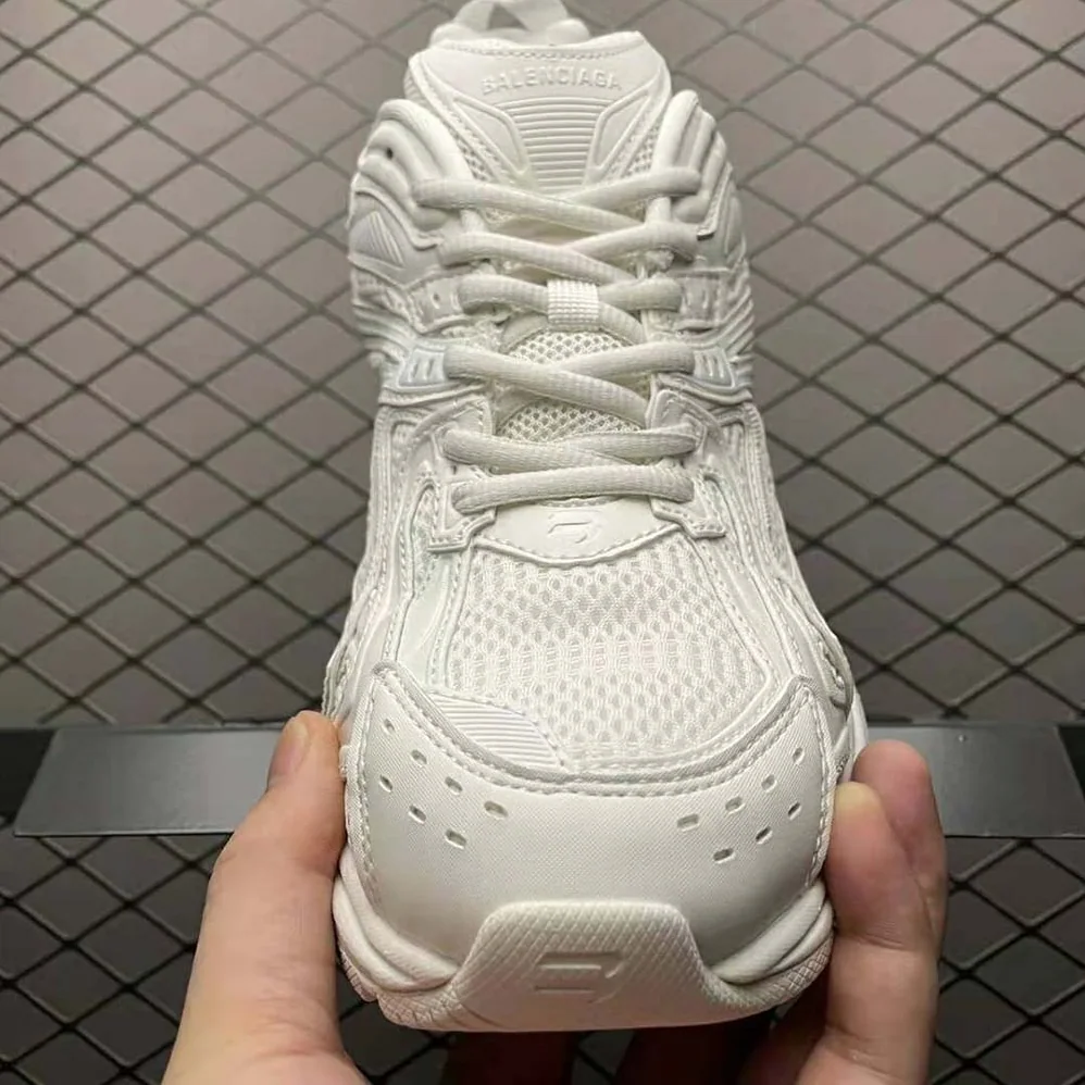 Balenciaga X-Pander Sneaker in White Mesh and Nylon for Women Balenciaga X-Pander Sneaker in White Mesh and Nylon for Women