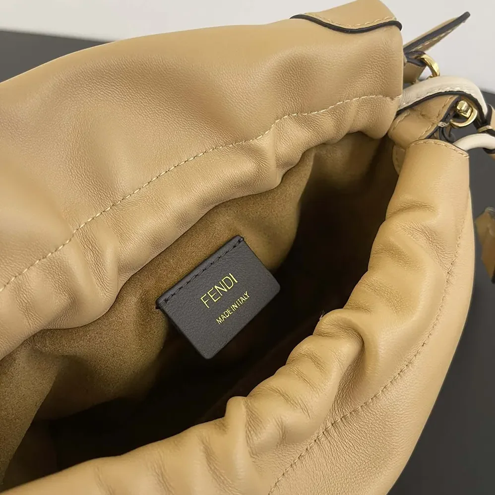 Fendi Mamma Baguette Small Cappuccino Nappa Leather Mini for Women in bag Fendi Mamma Baguette Small Cappuccino Nappa Leather Mini for Women in bag
