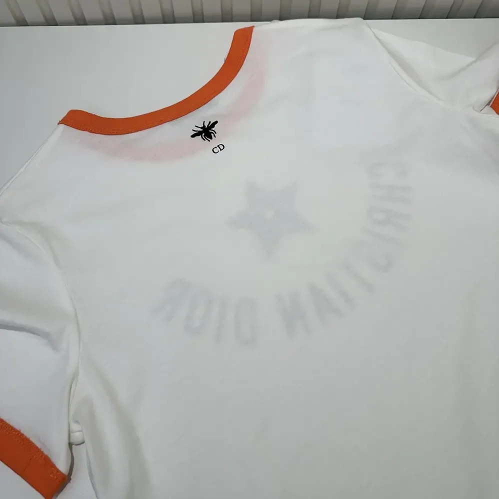 Dior Dioriviera T-Shirt Ecru and Coral Cotton Jersey for Men