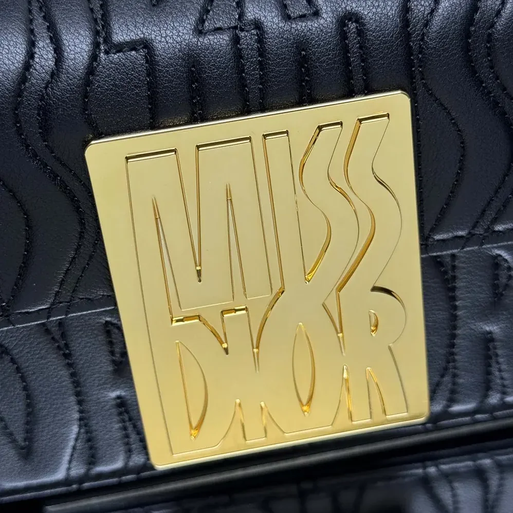 Dior Miss Dior Flap Bag Black Quilted Miss Dior Allover Calfskin for Women Dior Miss Dior Flap Bag Black Quilted Miss Dior Allover Calfskin for Women