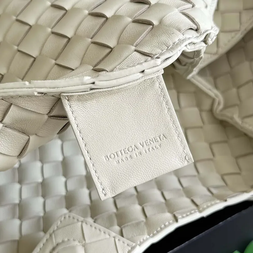 Bottega Veneta Medium Campana for Women in White Bottega Veneta Medium Campana for Women in White