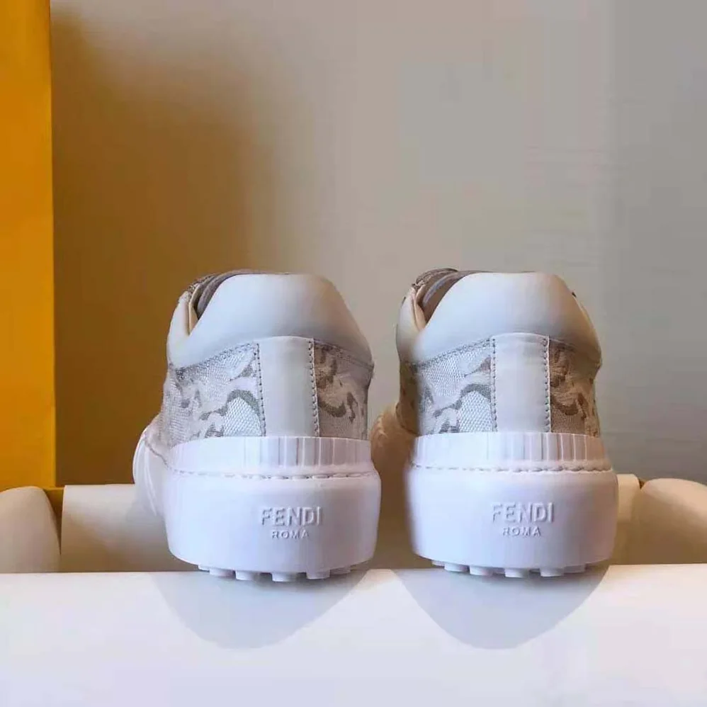Fendi Force White Fabric Low for Women in Top Sneakers Fendi Force White Fabric Low for Women in Top Sneakers