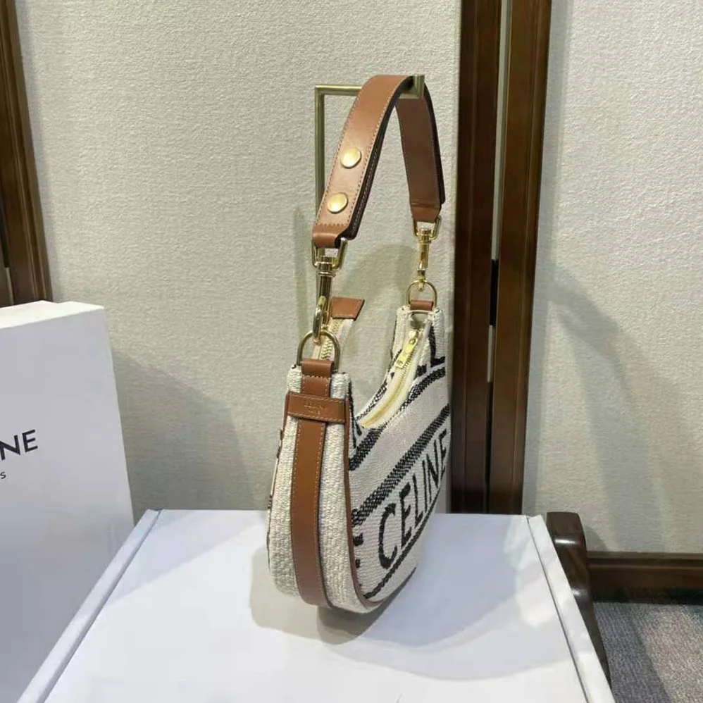 Celine Medium Ava Strap Bag in Textile with Celine All for Women in Over and Calfskin