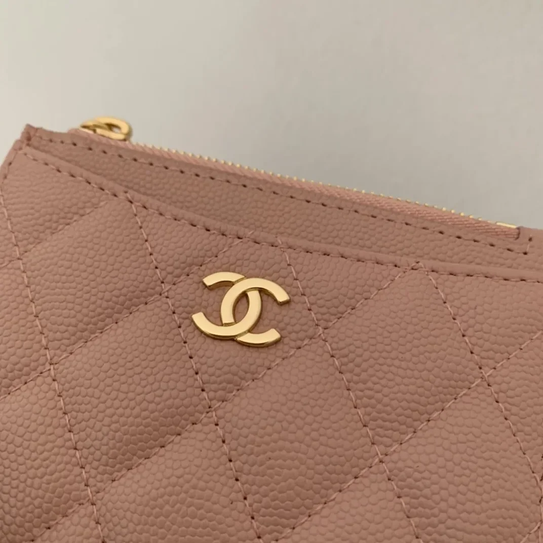 Chanel Flat Card Holder Pink Bag / Chanel Flat Card Holder Pink Bag /