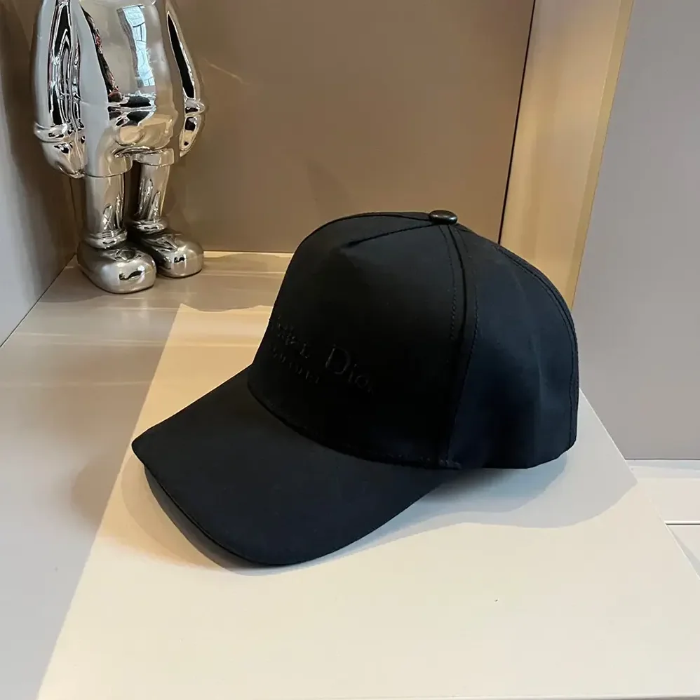 Dior Christian Dior Couture Baseball Cap Black Cotton Canvas for Unisex