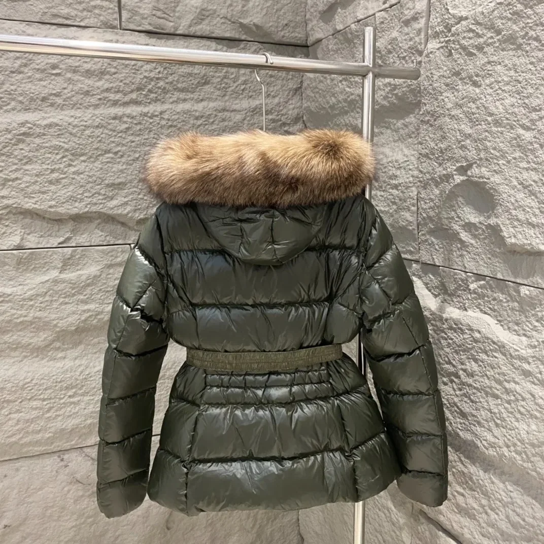 Moncler Boed Hooded Shearling-Trimmed Short Down Jacket Dark Green Moncler Boed Hooded Shearling-Trimmed Short Down Jacket Dark Green