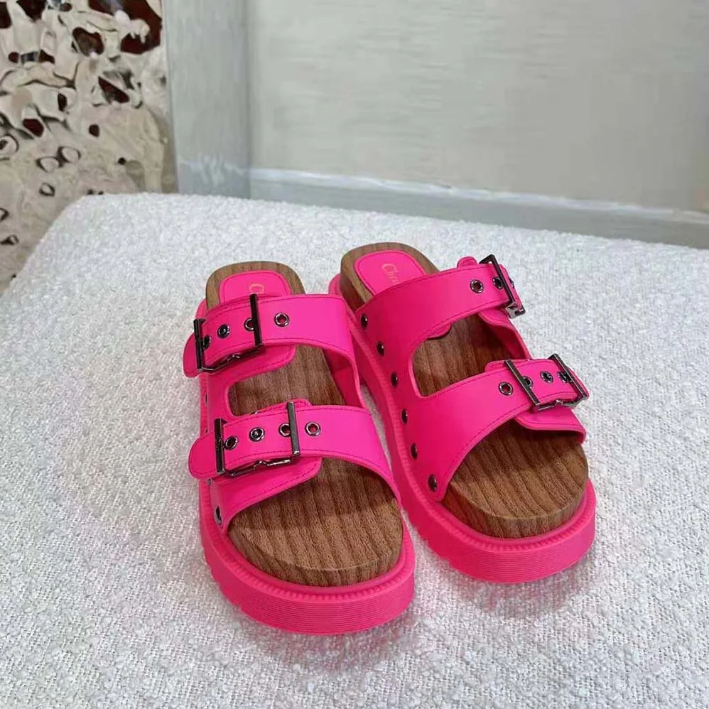 Dior Diorquake Strap Sandal Bright Pink Calfskin for Women