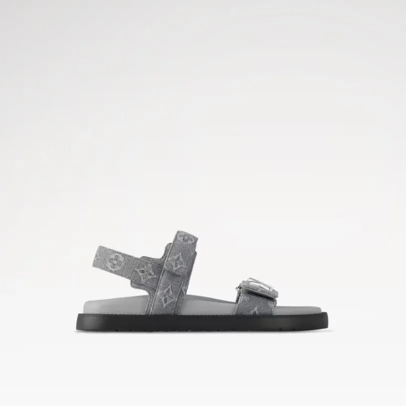 Louis Vuitton LV Sunset Flat Comfort Sandal Gray 1ADIE8