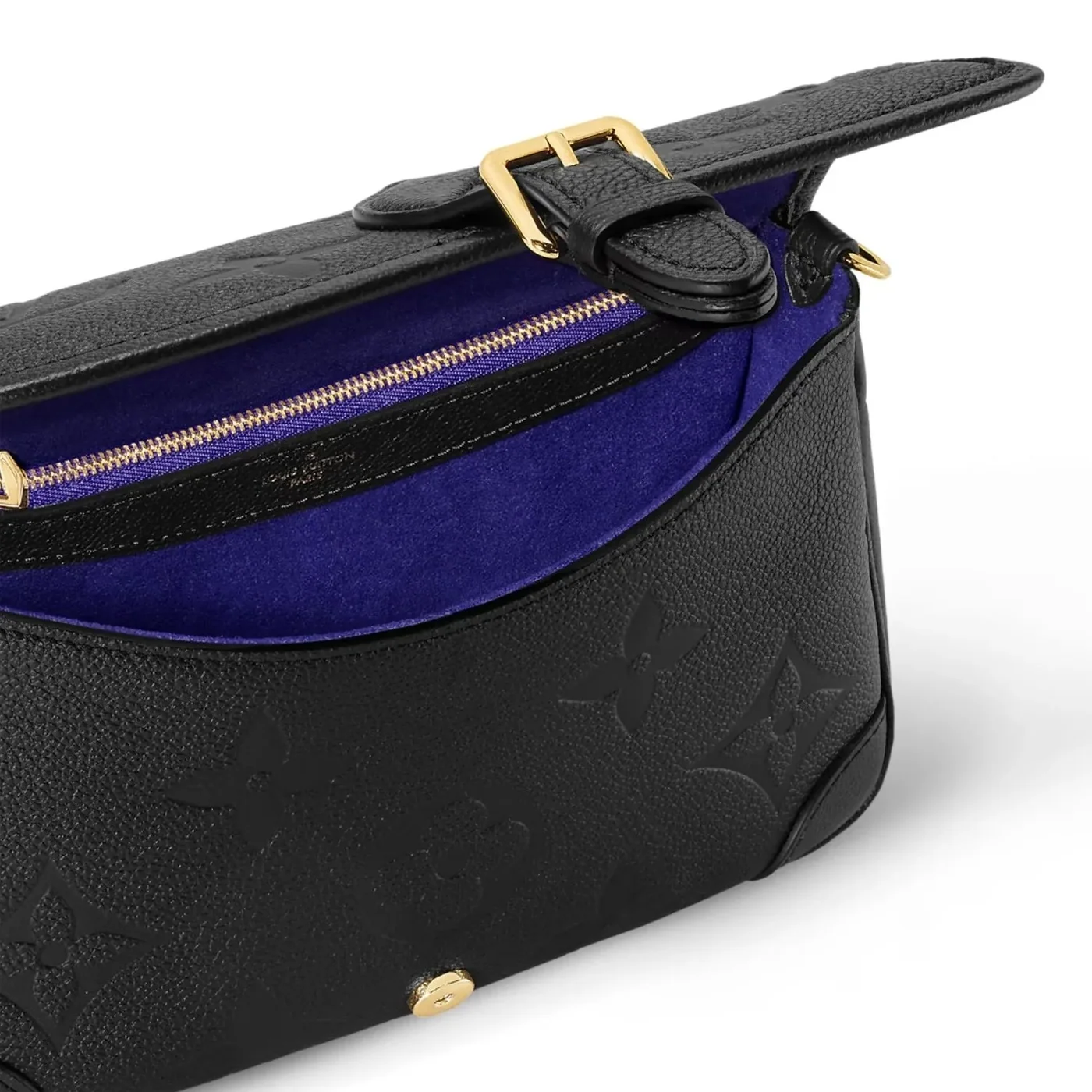 Louis Vuitton Diane Satchel Crossbody Bag in Black Gold Hardware Louis Vuitton Diane Satchel Crossbody Bag in Black Gold Hardware