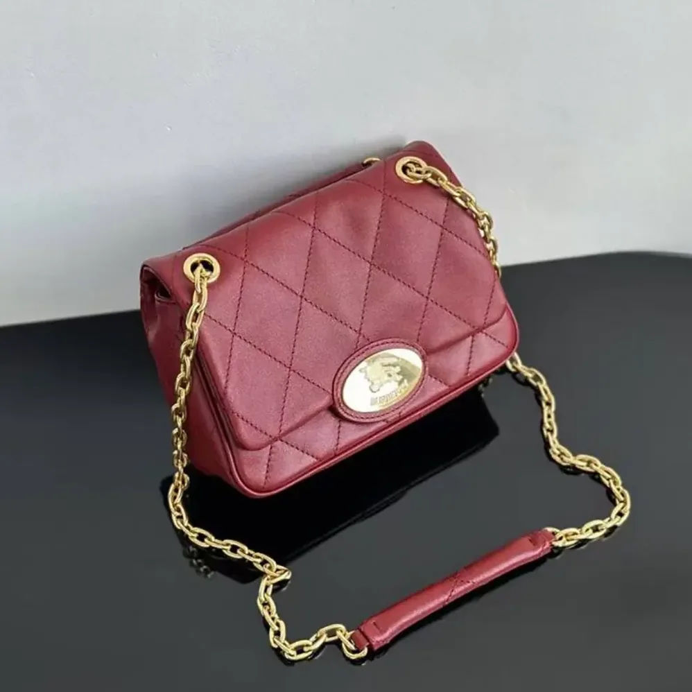 Burberry Small Strand Quilted Leather Shoulder Bag for Women