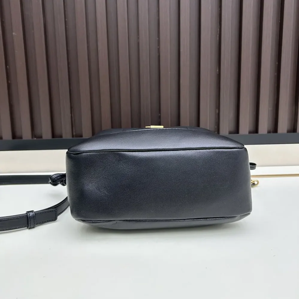 Saint Laurent YSL Jamie Mini Shoulder Pouch in Lambskin for Women in Black Saint Laurent YSL Jamie Mini Shoulder Pouch in Lambskin for Women in Black