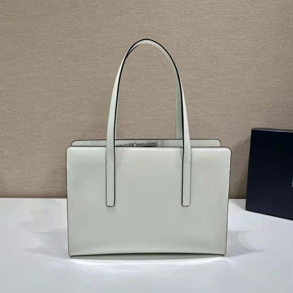 Prada Re-Edition 1995 Brushed-Leather Medium Handbag for Women in White