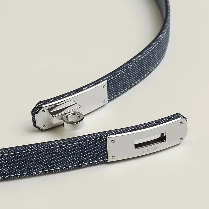 Hermes Kelly Jean 18 Belt Bleu Navy