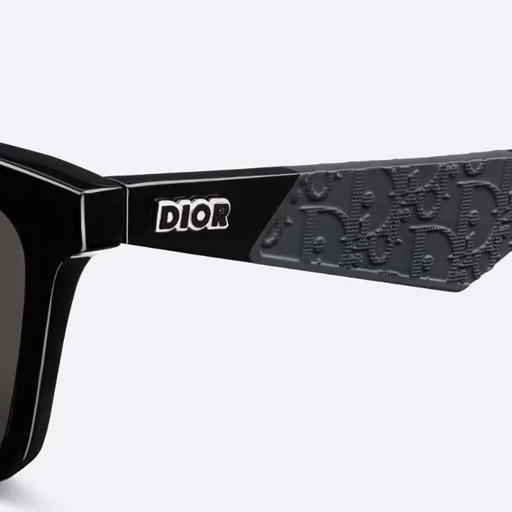 Dior DiorB27 S1I Black Rectangular Sunglasses for Men Dior DiorB27 S1I Black Rectangular Sunglasses for Men