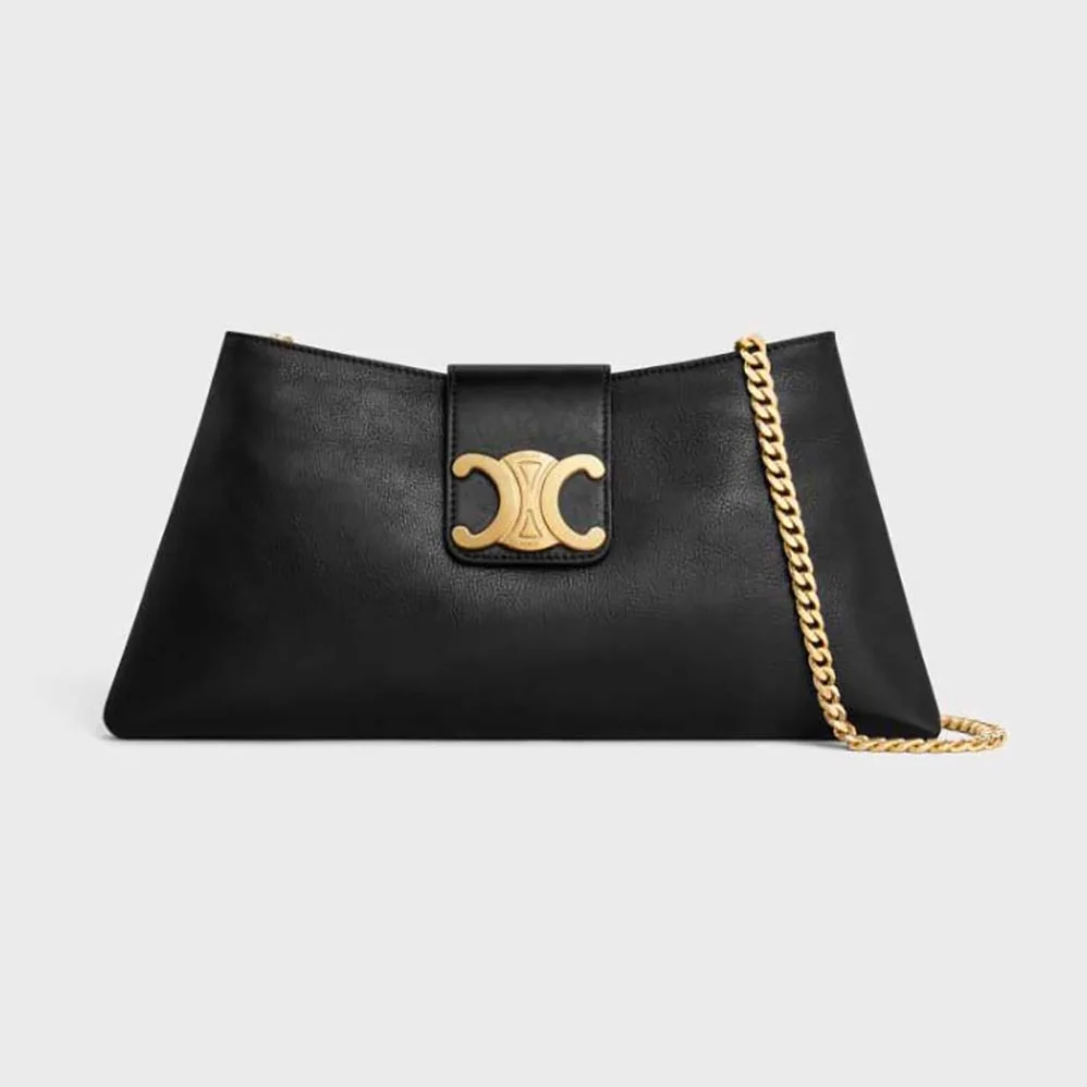 Celine Medium Wiltern Bag in Smooth Calfskin for Women in Black