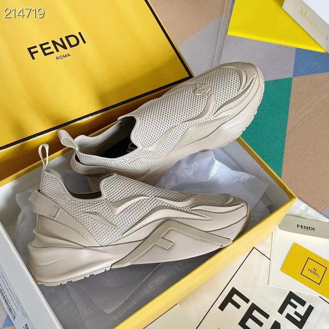 Fendi Flow Beige Sneakers 7E1504AHI8F0EJB