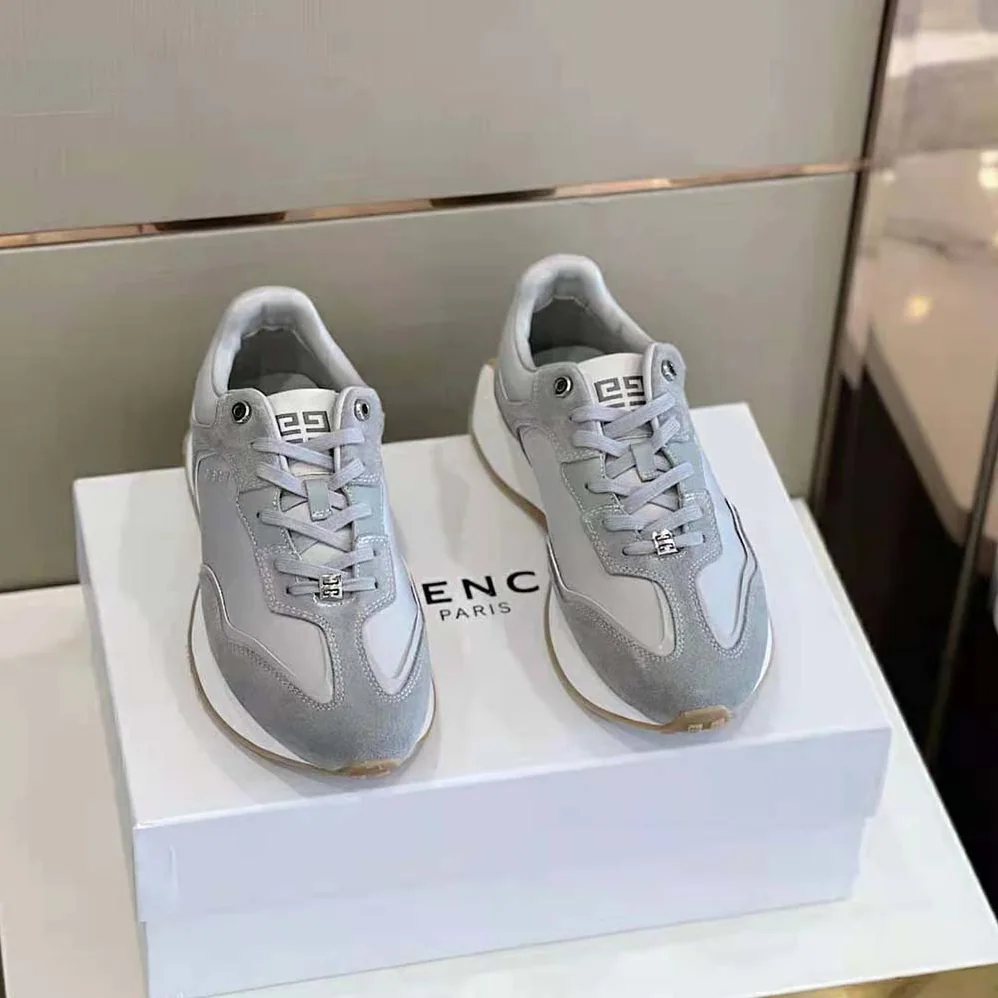 Givenchy Giv Runner Sneakers in Suede Leather and Nylon for Men Givenchy Giv Runner Sneakers in Suede Leather and Nylon for Men