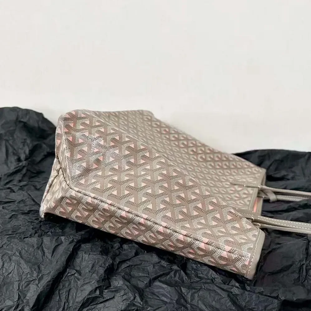 Goyard Saint Louis GM Bag for Women in Grey/Pink