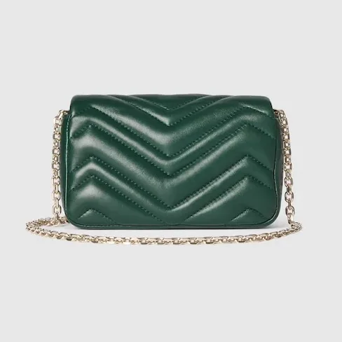 Gucci Marmont Mini Shoulder Bag in Green Gold Hardware Gucci Marmont Mini Shoulder Bag in Green Gold Hardware
