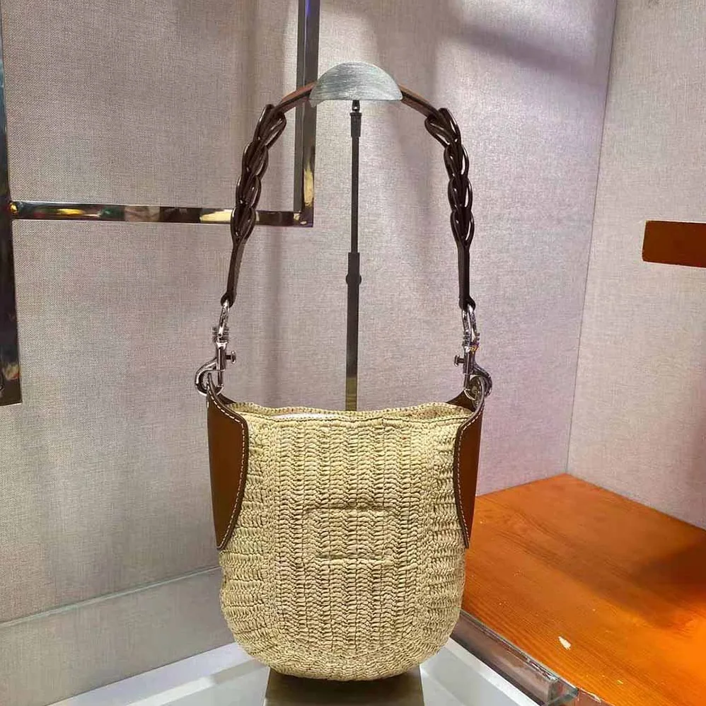 Prada Raffia and Leather Bag for Women Prada Raffia and Leather Bag for Women