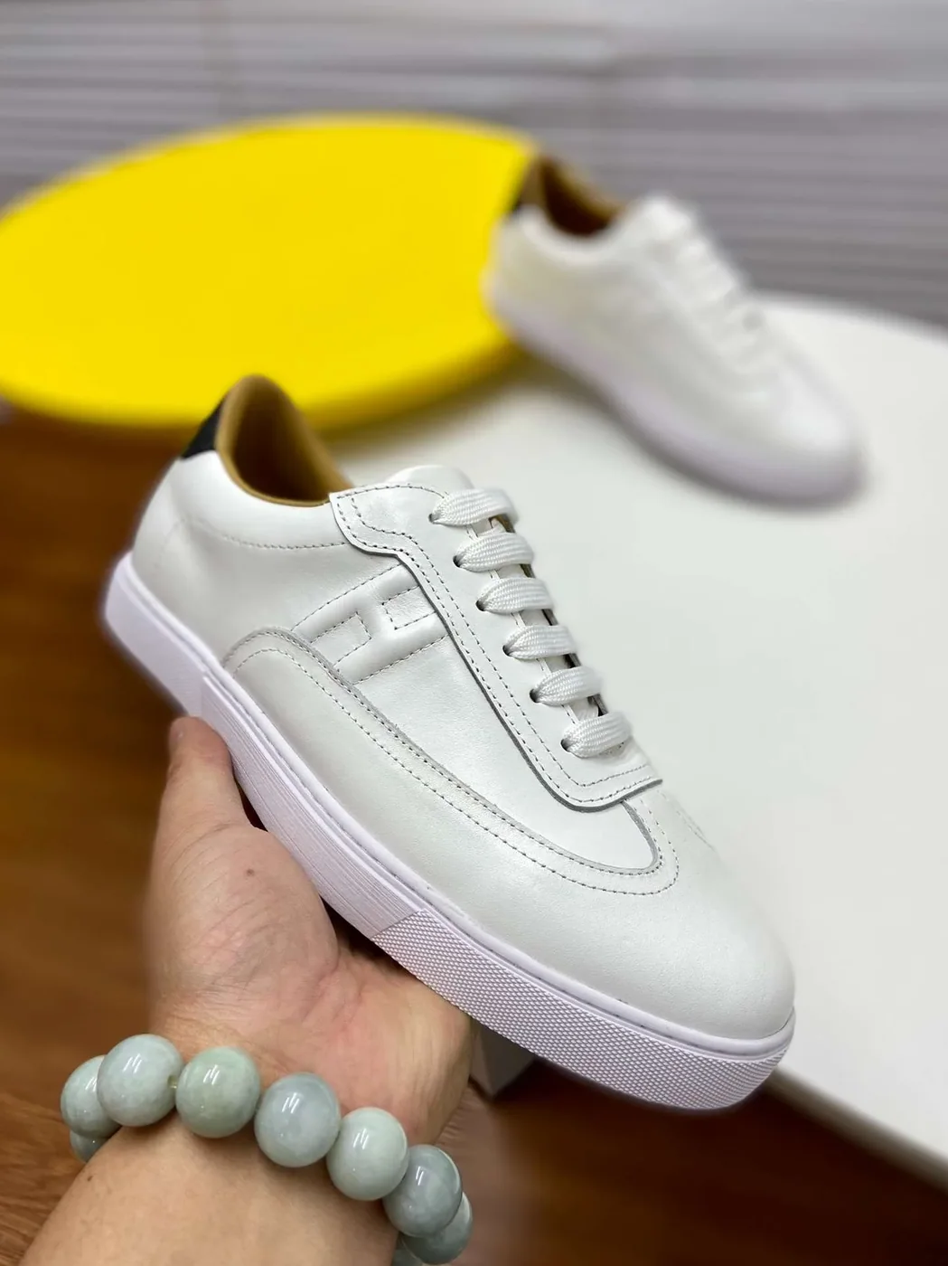 Hermes Quicker Sneaker White Hermes Quicker Sneaker White