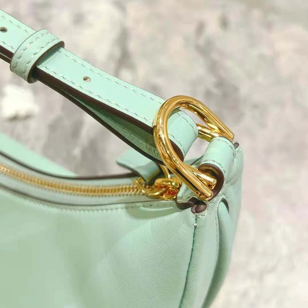 Fendi Fendigraphy Small Mint Green Leather Bag for Women