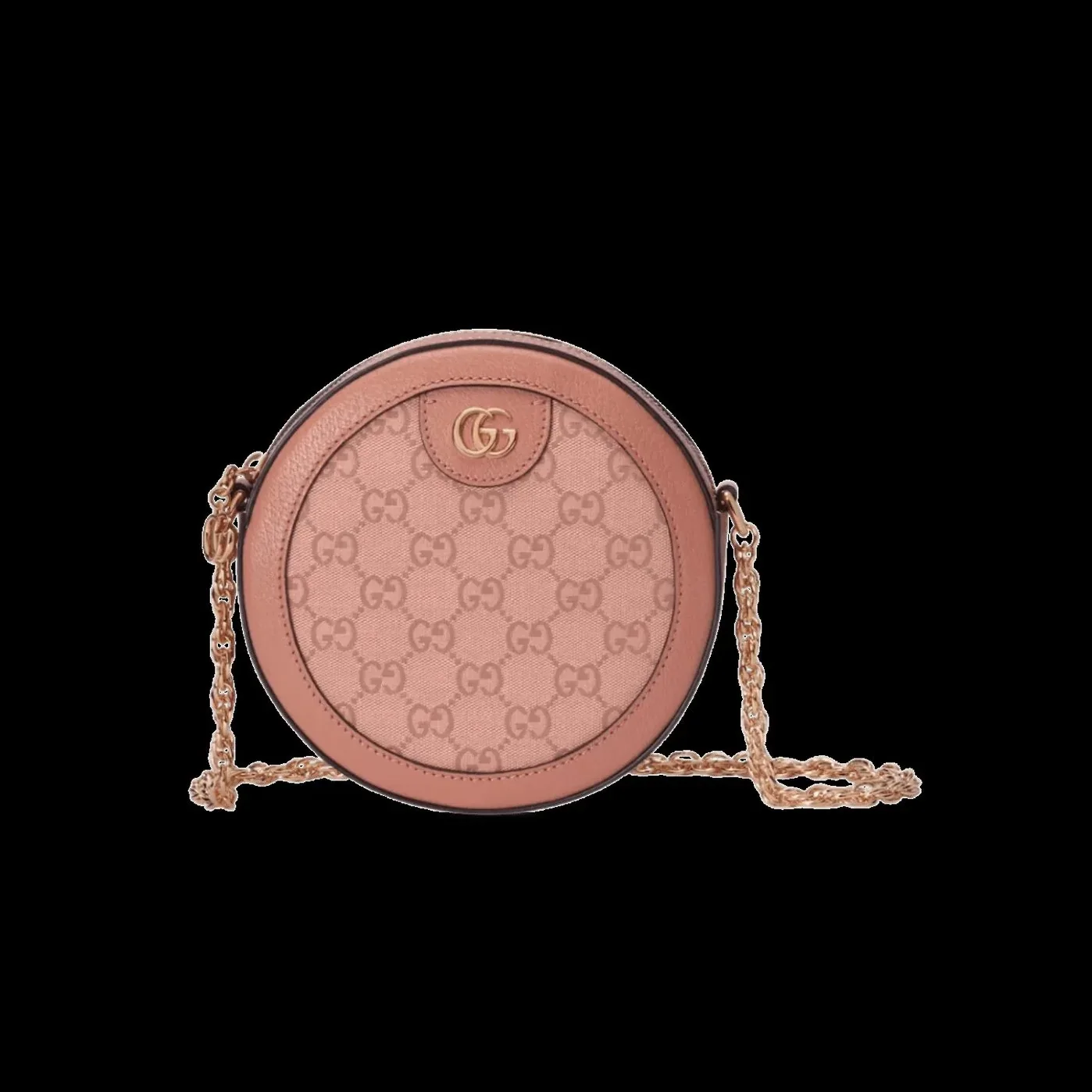 Gucci Ophidia Round Mini Crossbody Bag in Pink Gold Hardware Gucci Ophidia Round Mini Crossbody Bag in Pink Gold Hardware