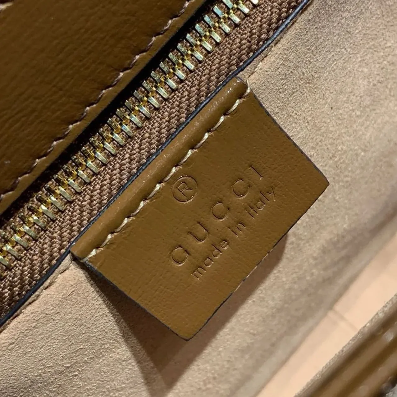 Gucci Horsebit 1955 Shoulder Bag Beige/Ebony GG Supreme Canvas With Brown / Gucci Horsebit 1955 Shoulder Bag Beige/Ebony GG Supreme Canvas With Brown /