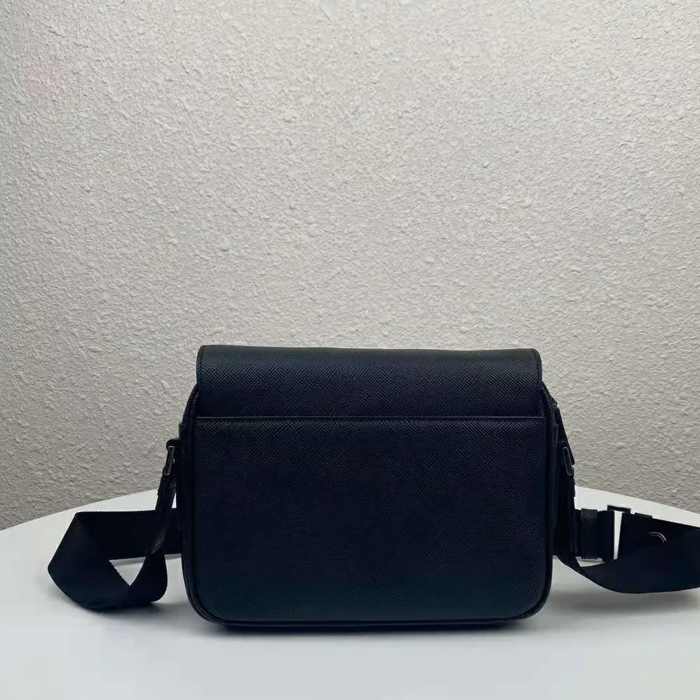 Prada Bag with Saffiano Leather Shoulder Strap for Men in Black Prada Bag with Saffiano Leather Shoulder Strap for Men in Black