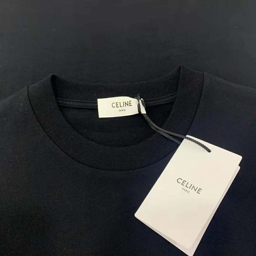 Celine Loose T-shirt in Cotton Jersey with Artist Print for Women in Black