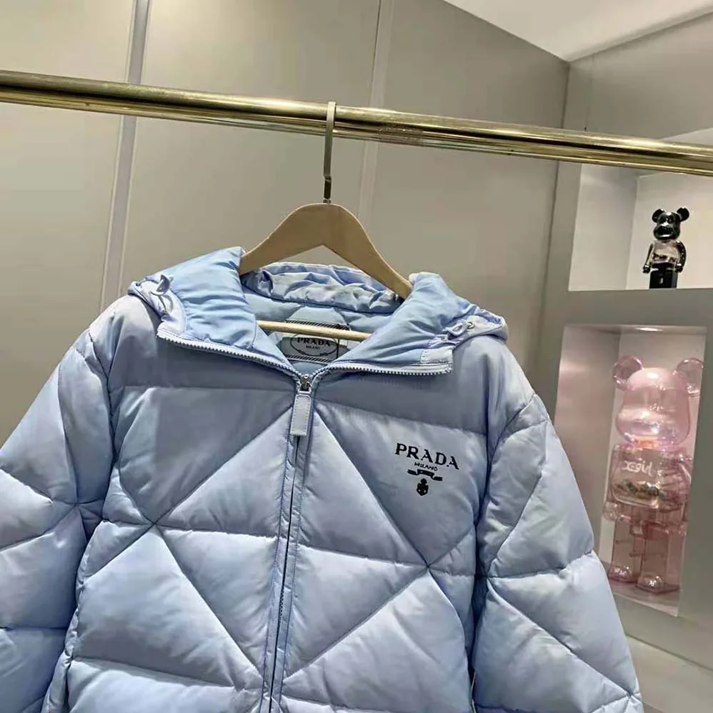 Prada Oversized Re for Women in Nylon Gabardine Down Jacket